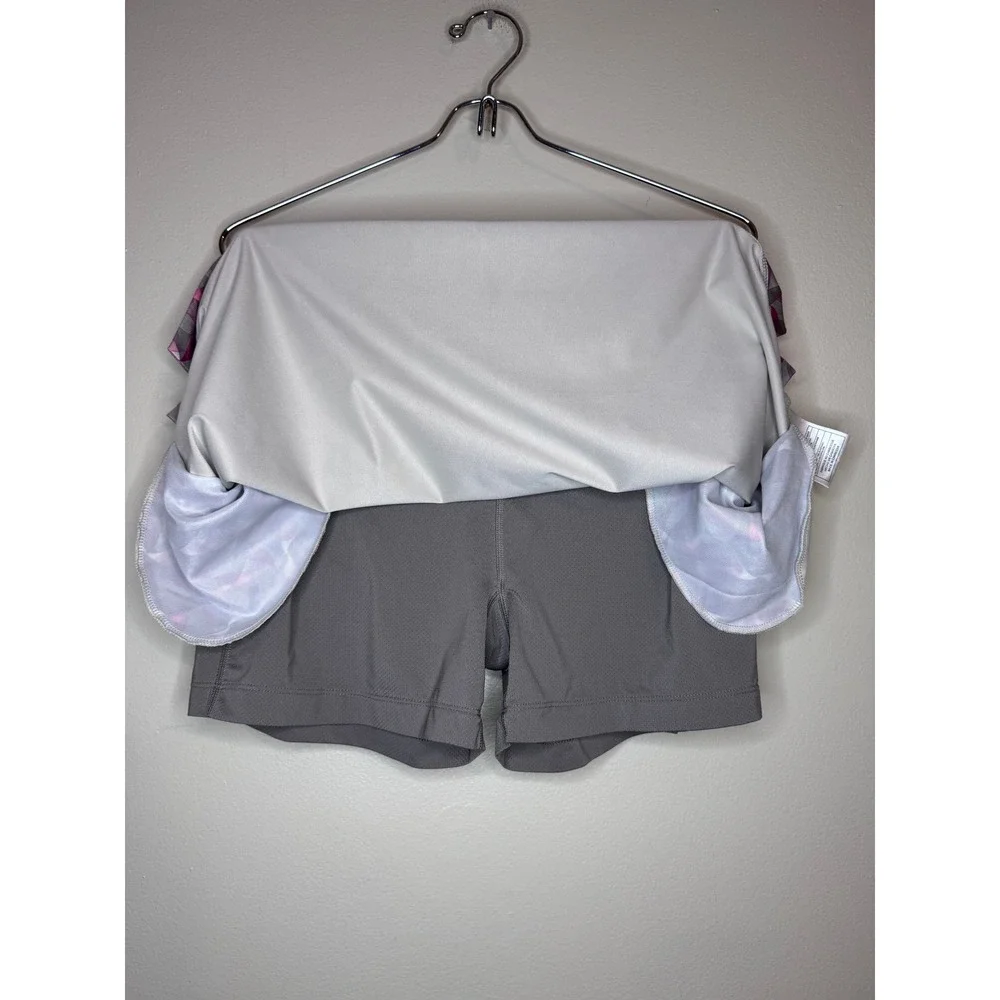Nike Golf FitDry Skort Womens Small Pink Grey Geometric Print‎ Athletic Skirt